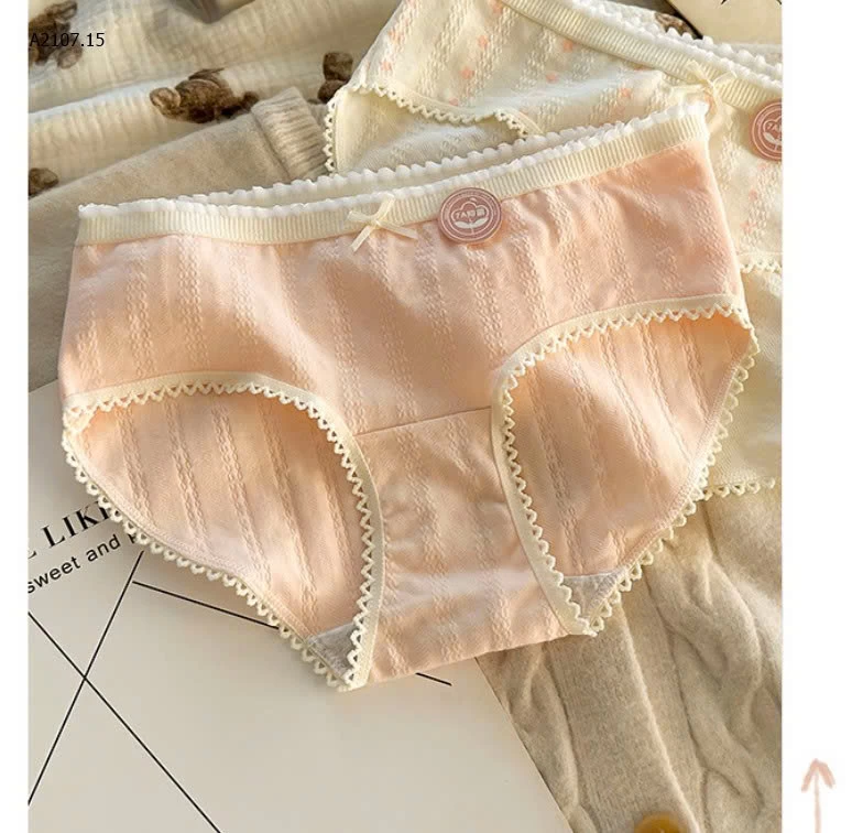 QUẦN LÓT  , QUẦN LÓT CHẤT COTTON XỐP MỀM MỊN- Sỉ giá 118k/1 set 10 chiếc mix màu