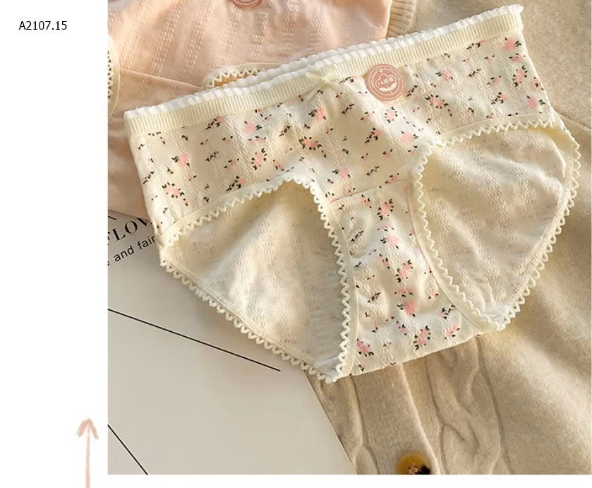 QUẦN LÓT  , QUẦN LÓT CHẤT COTTON XỐP MỀM MỊN- Sỉ giá 118k/1 set 10 chiếc mix màu