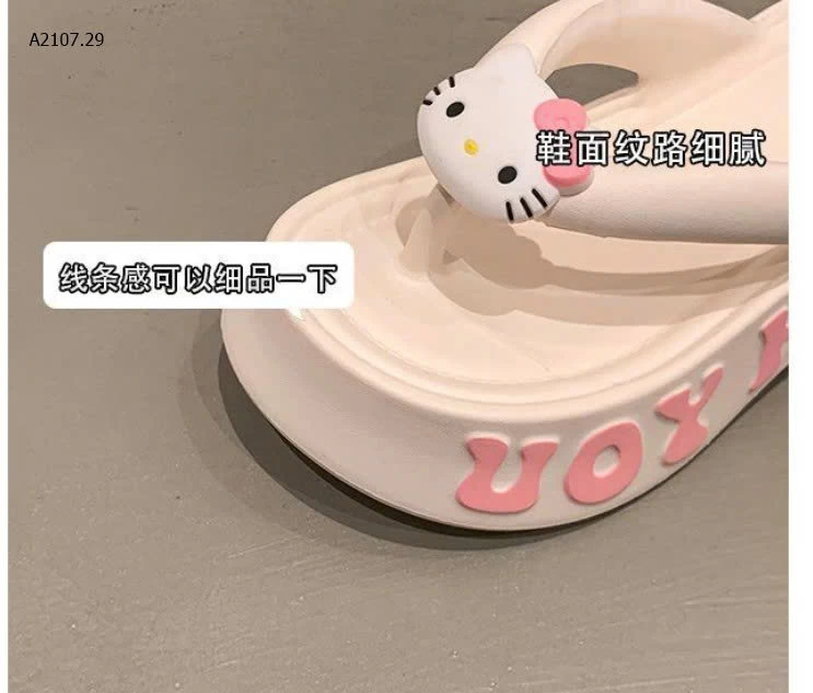 DÉP TÔNG XỎ NGÓN ĐẾ CAO HELLOKITTY  - sỉ 90k
