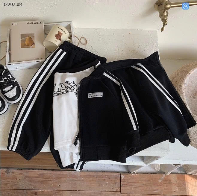 SET BỘ THỂ THAO DÀI TAY SỌC BÊN BT-Sỉ giá 248k