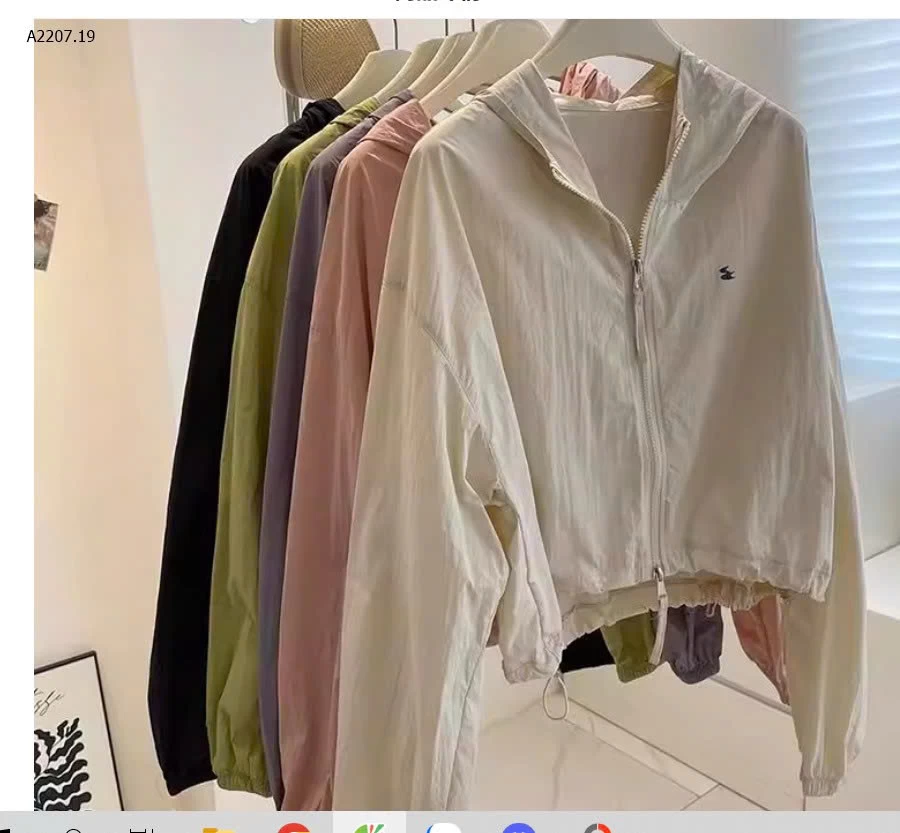 ÁO KHOÁC MỎNG CHỐNG NẮNG NỮ  - sỉ 105k