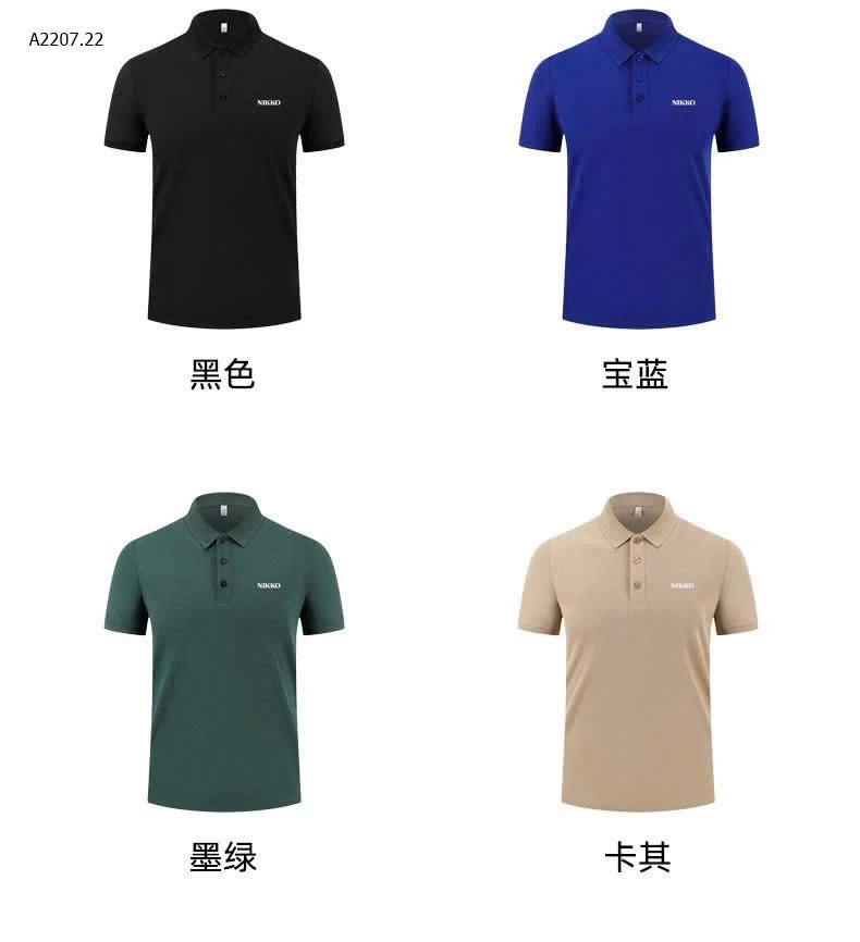 ÁO POLO CỘC TAY CHO NAM NIKKO  - sỉ 125k