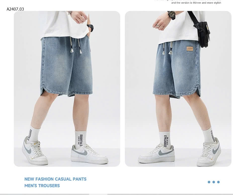 Quần short jean nam form rộng  - sỉ 159k