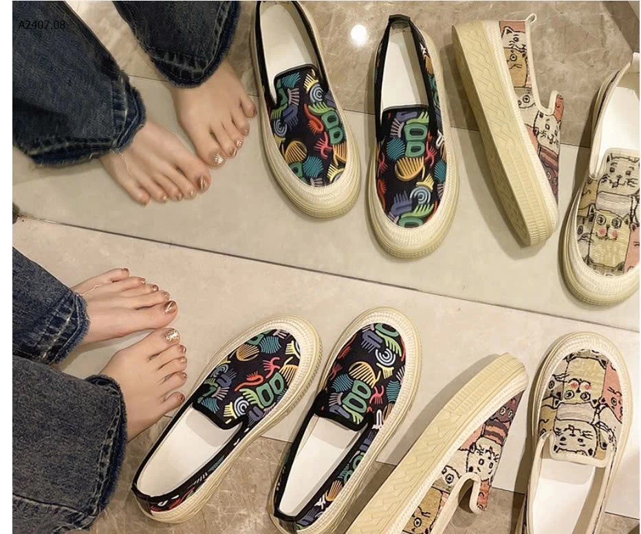 GIÀY SLIPON HOẠ TIẾT - sỉ 170k