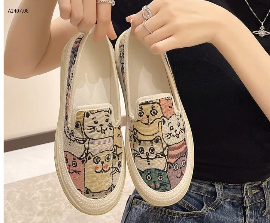 GIÀY SLIPON HOẠ TIẾT - sỉ 170k