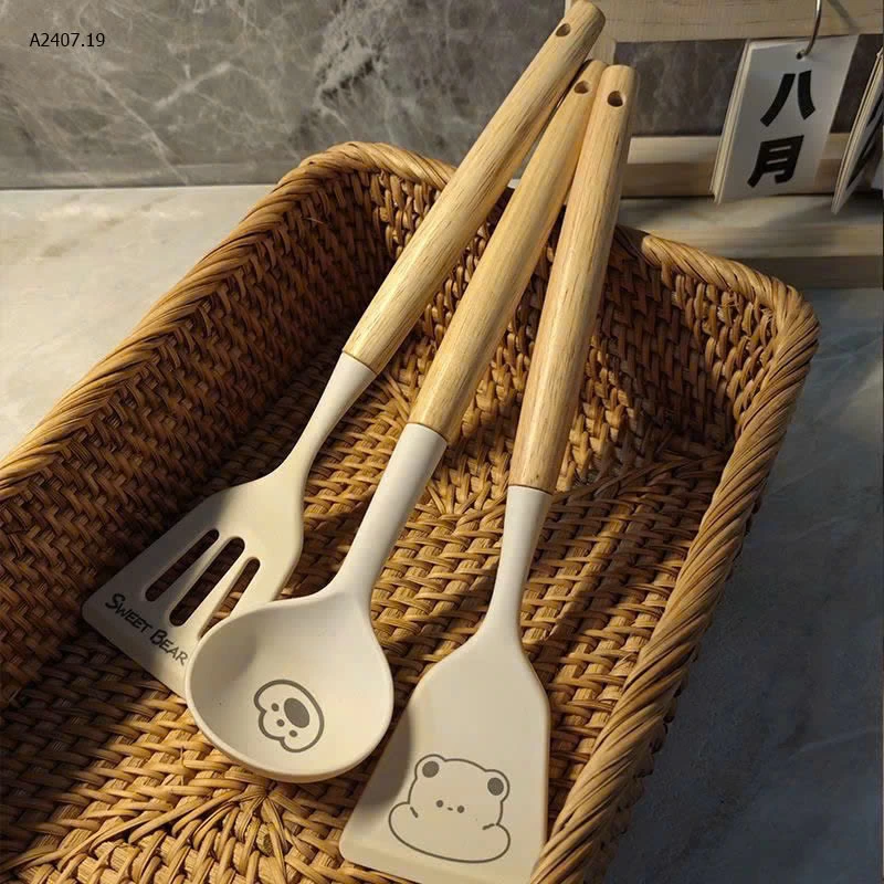 Set 3 muỗng  “Sweet Bear” xinh xắn - sỉ 69k/set 3 món