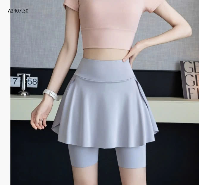 QUẦN VÁY THỂ THAO GIẢ 2 LỚP – MẶC ĐẸP, TẬP SƯỚNG!- sỉ 68k