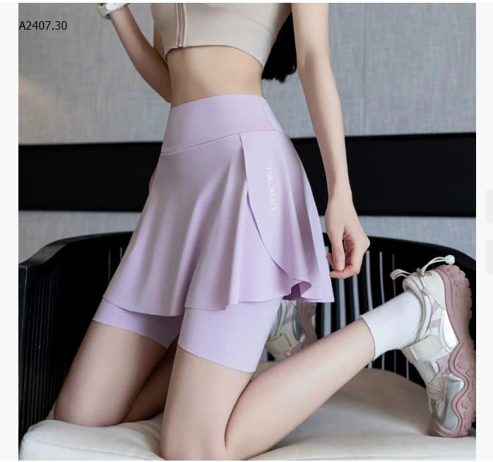 QUẦN VÁY THỂ THAO GIẢ 2 LỚP – MẶC ĐẸP, TẬP SƯỚNG!- sỉ 68k