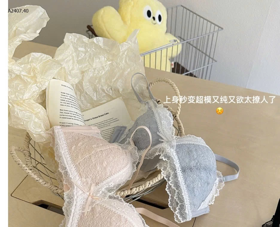  BỘ ĐỒ LÓT ĐÍNH NƠ NỮ-Sỉ giá 133K