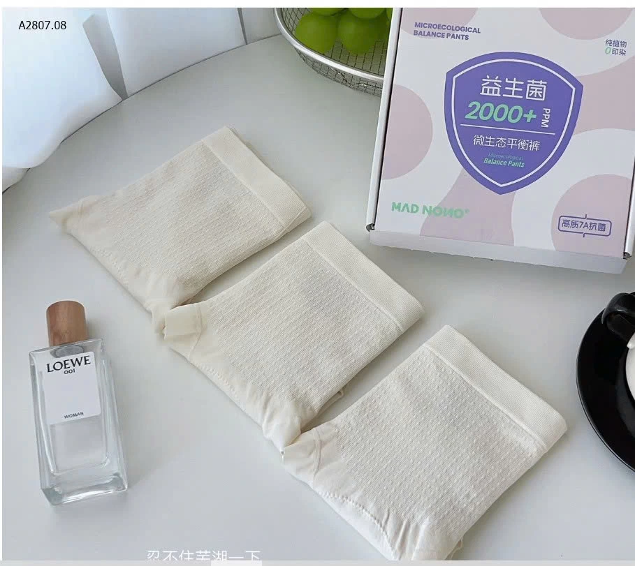  SET 3C QUẦN LÓT TRƠN MADNONO NỮ  Sỉ 110k/1 set 3 chiếc