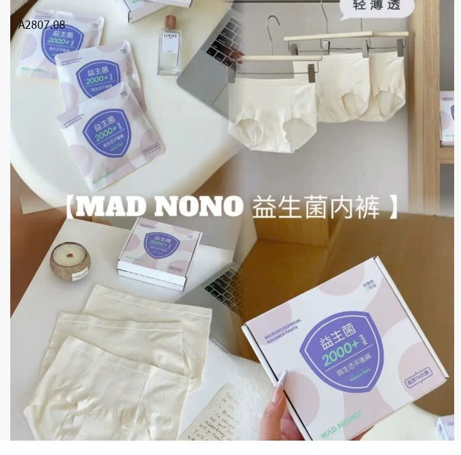  SET 3C QUẦN LÓT TRƠN MADNONO NỮ  Sỉ 110k/1 set 3 chiếc