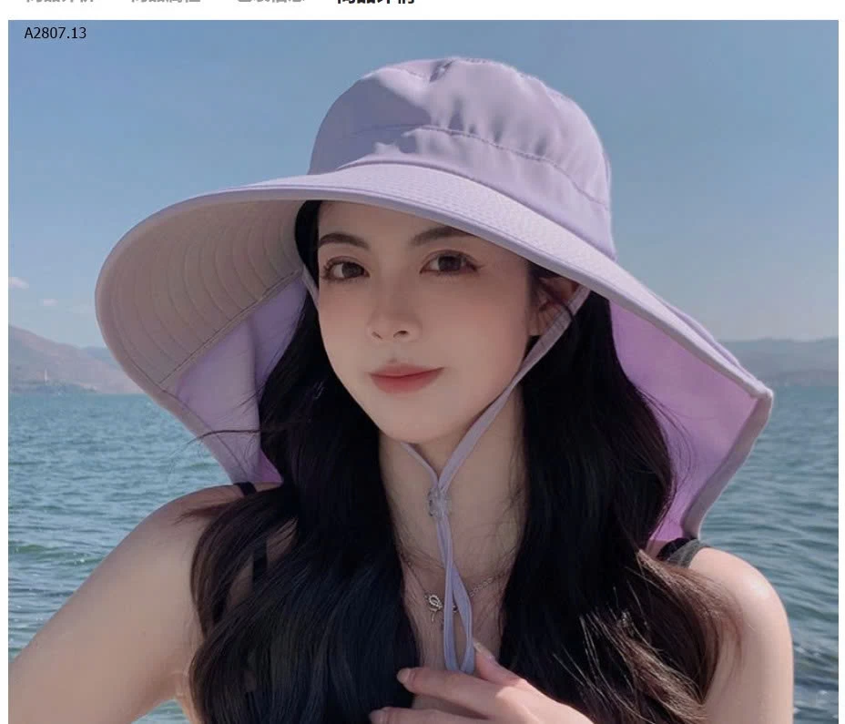 MŨ CHỐNG NẮNG NỮ VÀNH RỘNG-Sỉ 34k 