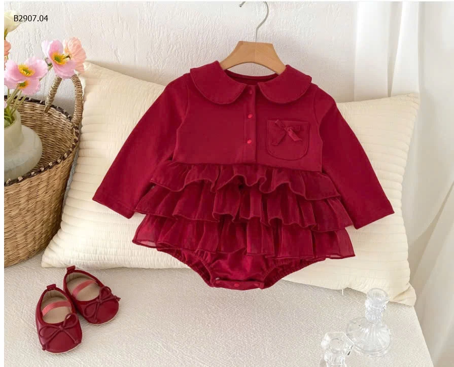 BODY ĐỎ CỔ SEN-Sỉ giá 160k