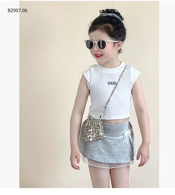 SET ÁO CRT MIX CHÂN VÁY -Sỉ giá áo: 107k  váy: 145k