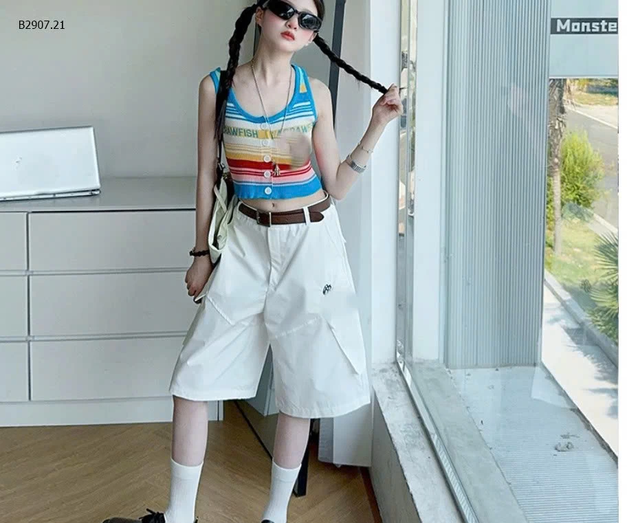 SÉT ÁO LEN SẮC MÀU ĐI BIỂN -Sỉ giá áo: 165k  quần: 179k 