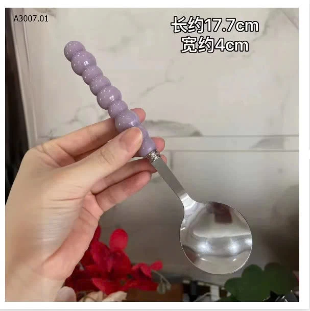 Set 8 thìa inox cán ngọc - Sỉ 42k/set 8 thìa