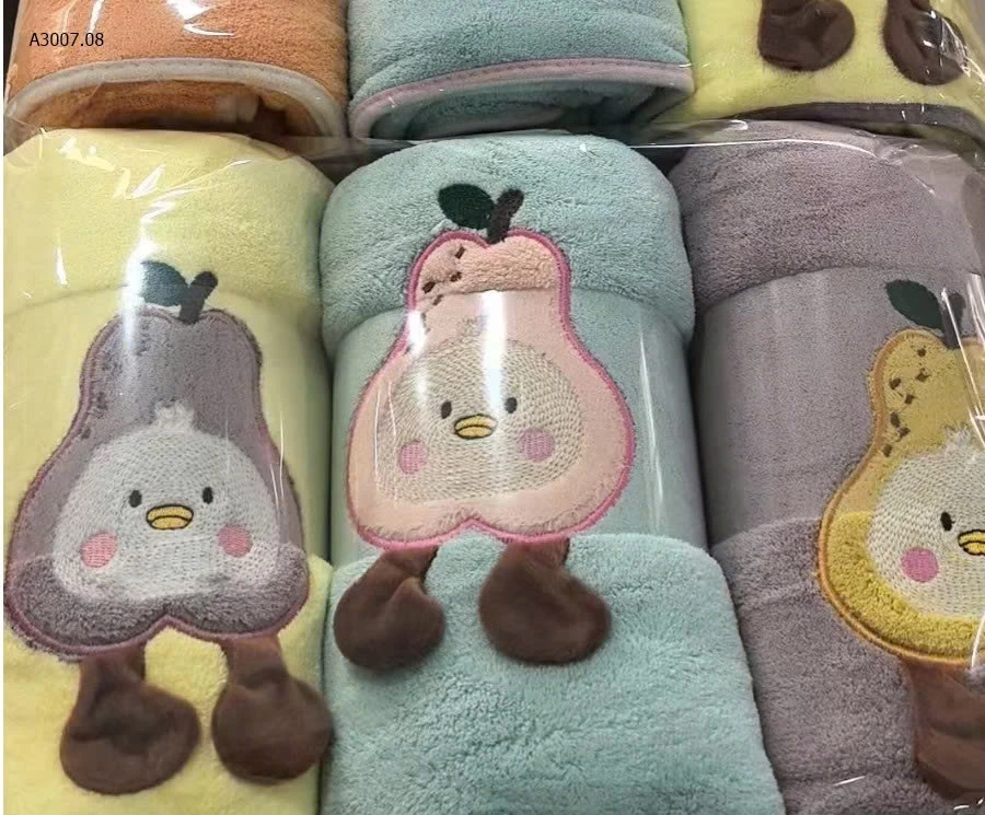 SET 2C KHĂN QUẢ LÊ CUTE - Sỉ giá set 1: 77k  set 2: 104k 