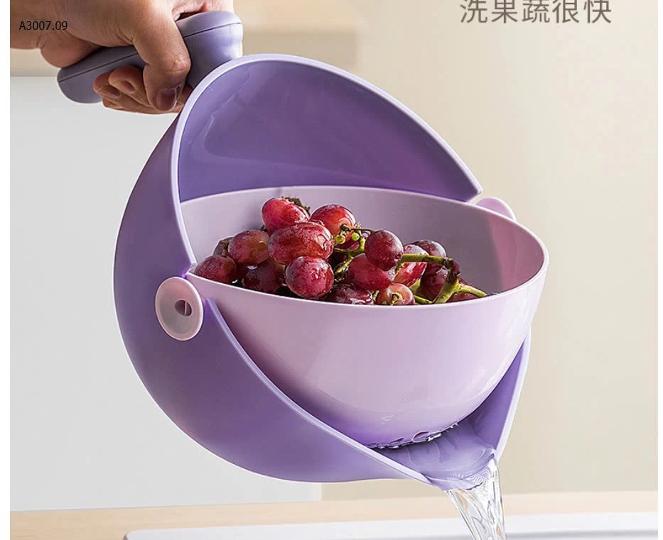 CHẬU RỬA HOA QUẢ 2IN1 SIÊU TIỆN DỤNG - sỉ 72k