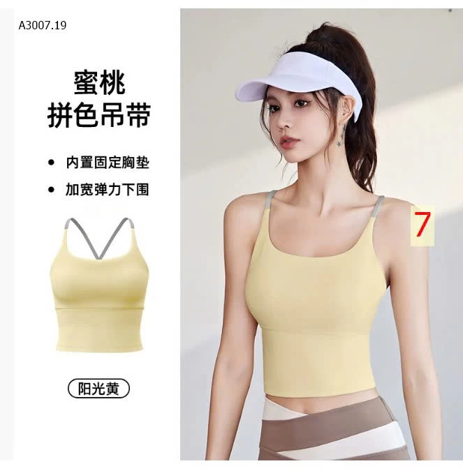 ÁO TẬP NỮ KÈM BRA - sỉ 105k