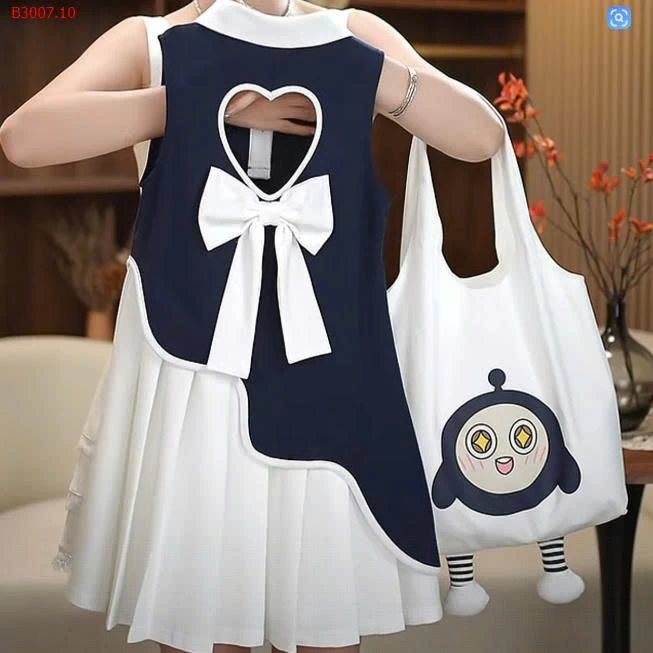 VÁY SÁT NÁCH CỔ POLO CHO BÉ GÁI -Sỉ giá 179k/váy  túi giá  58k