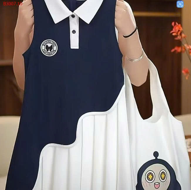 VÁY SÁT NÁCH CỔ POLO CHO BÉ GÁI -Sỉ giá 179k/váy  túi giá  58k