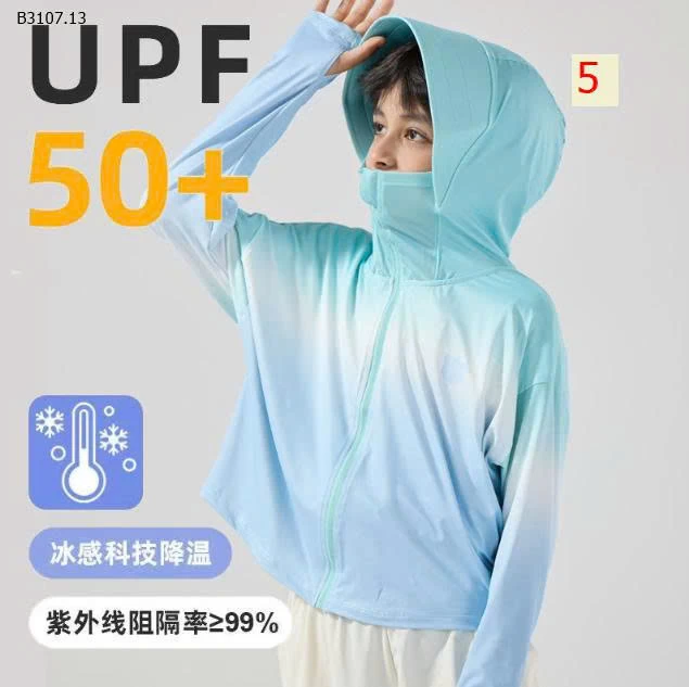 ÁO CHỐNG NẮNG LỤA BĂNG LOANG MÀU CHO BÉ-Sỉ giá 137k