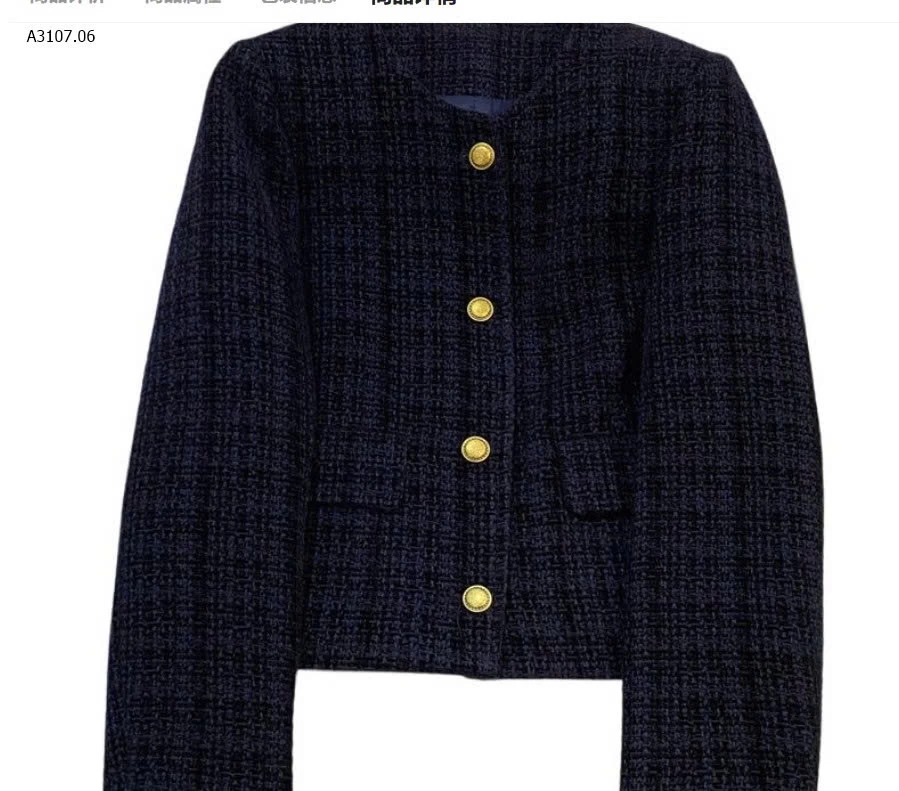 ÁO KHOÁC DẠ TWEET CHO NỮ - sỉ 210k