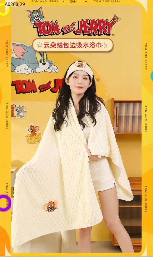 KHĂN TẮM TOM VÀ JERRY - sỉ 120k