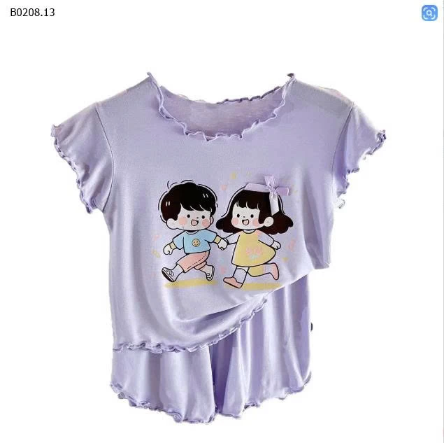 BỘ MẶC NHÀ HỌA TIẾT DỄ THƯƠNG - sỉ 74k