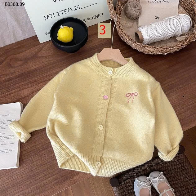 ÁO CARDIGAN THÊU NƠ BG-Sỉ giá 135k
