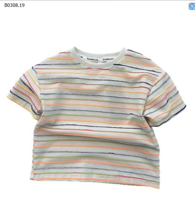 ÁO THUN KẺ SẮC MÀU -Sỉ giá 136k 