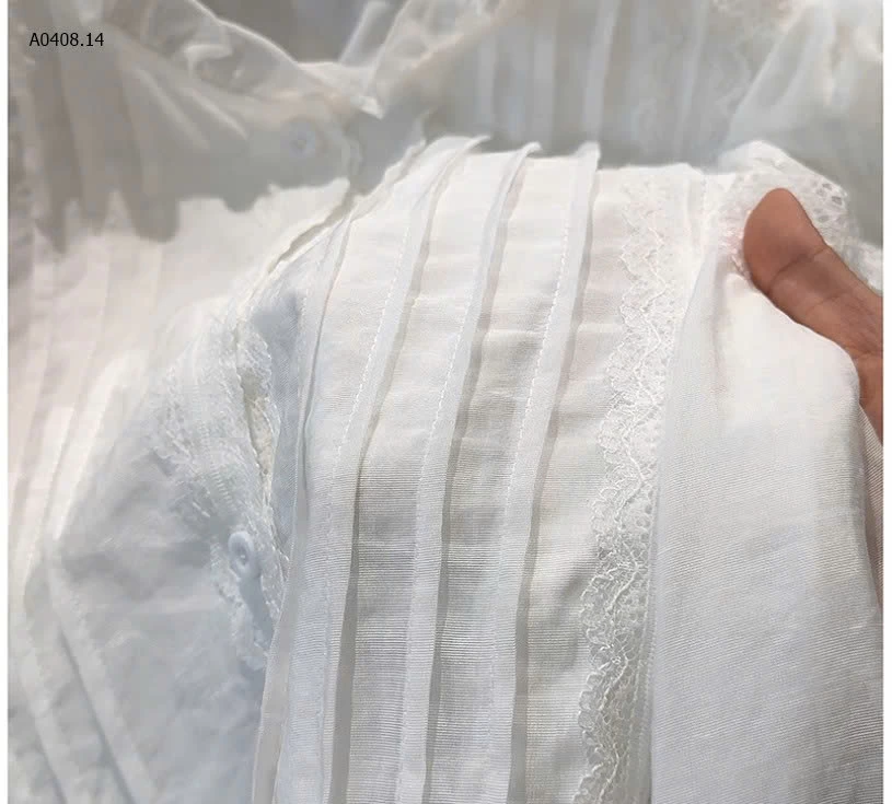 ÁO SƠ MI BÈO PHỐI REN ANNA - sỉ 210k