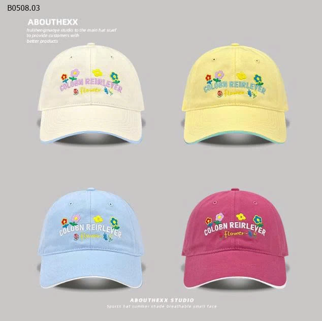 MŨ LƯỠI TRAI CHO NỮ - sỉ 60k