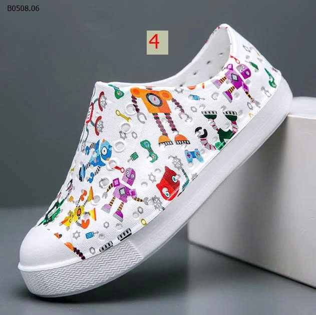 GIÀY NHỰA NATIVE HOẠ TIẾT CHO BÉ  - sỉ 110k