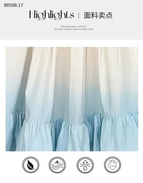 VÁY PHA MÀU BG SZ LỚN -sỉ 225k