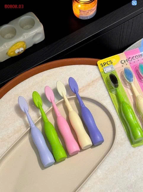 HỘP 5C BÀN CHẢI LÔNG MỀM nhà chocoikes-Sỉ giá 38k