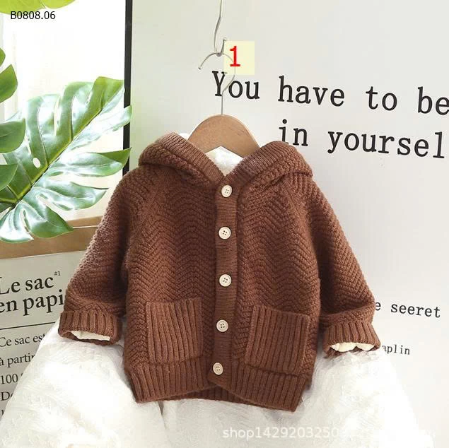 Áo len lót lông kèm mũ-Sỉ giá 209k