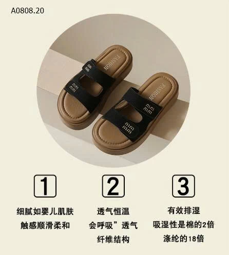 DÉP LÊ NỮ QUAI NGANG ĐẾ DÀY-Sỉ giá 148k