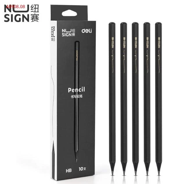 BÚT CHÌ GỖ ĐEN DELI-Sỉ 95k/1 set 3 hộp