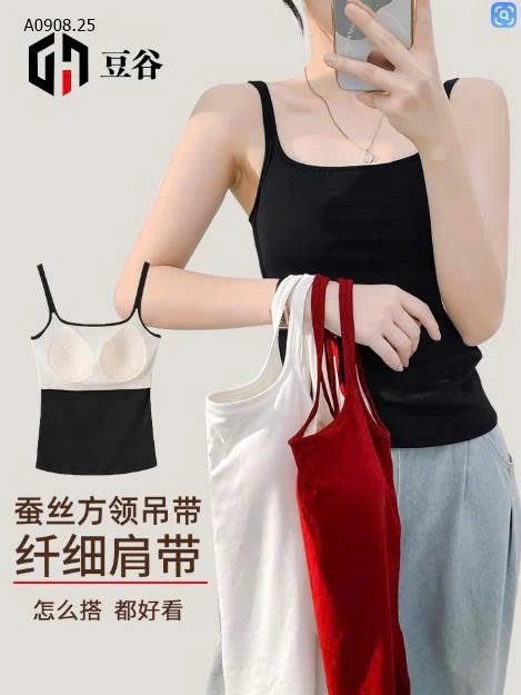 ÁO 2 dây có đệm ngực CHO NỮ -Sỉ 160k