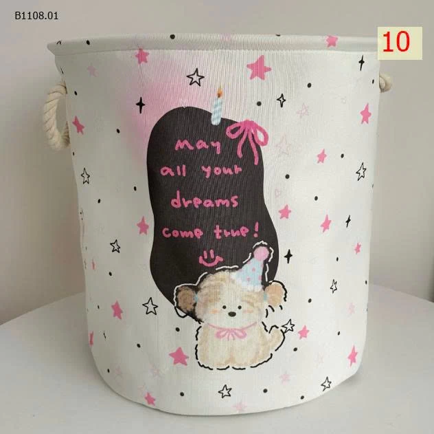 GIỎ ĐỰNG QUẦN ÁO HOẠT HÌNH CUTE-Giá sỉ 90k