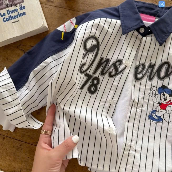 Áo sơ mi dài tay thời trang trẻ em -Giá sỉ 188k