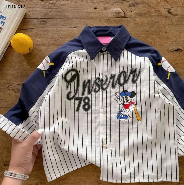 Áo sơ mi dài tay thời trang trẻ em -Giá sỉ 188k