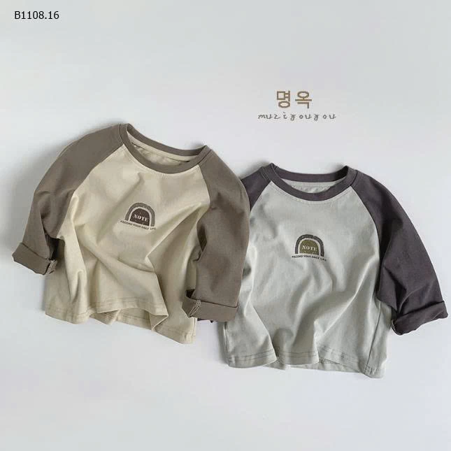 ÁO THUN PHỐI MÀU TAY HÀN QUỐC -Giá sỉ 124K