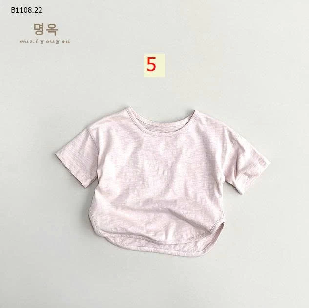 Áo thun  cotton trẻ em tay ngắn cho bé trai và bé gái-Giá sỉ 104k