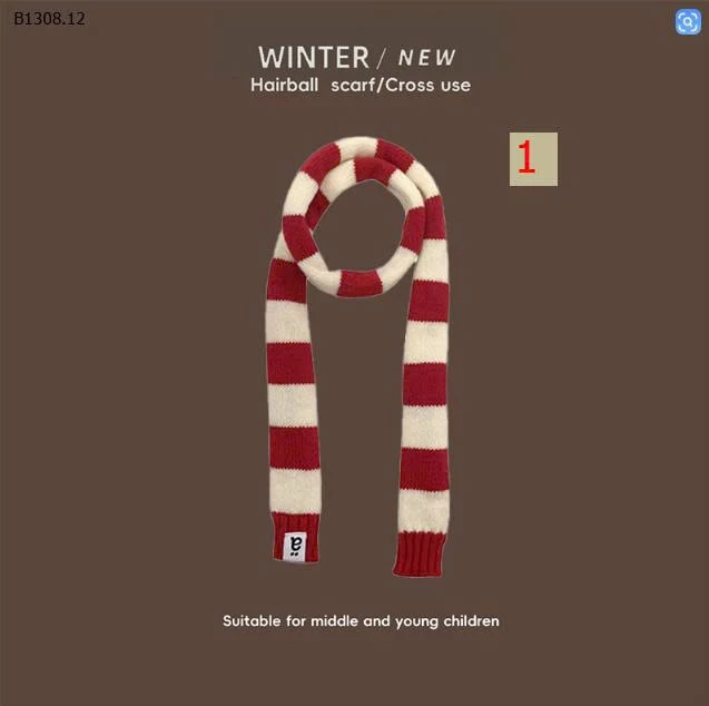  KHĂN LEN KẺ CHO BÉ-Sỉ 55k