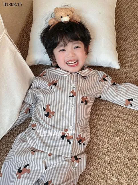 Bộ đồ ngủ trẻ em hoạt hình ve áo loại A -Sỉ 185k