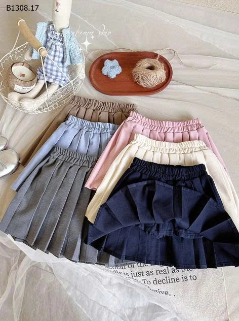 CHÂN VÁY XẾP LY BÉ GÁI HÃNG HSMMC - Sỉ 112k