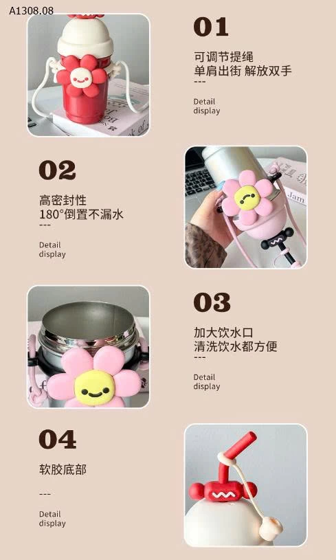 BÌNH NHIỆT HOA KUTE -Sỉ 110k