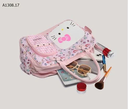 TÚI DU LỊCH TONE HỒNG KITTY -Sỉ 136k